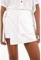 Tennis Falda Short Blanca De Apariencia Lino Para Mujer de Tennis