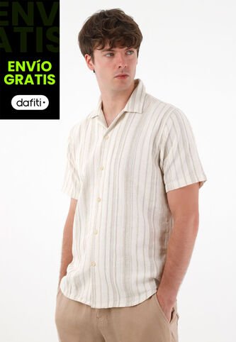 Tennis Camisa Manga Corta Crudo Para Hombre Tennis