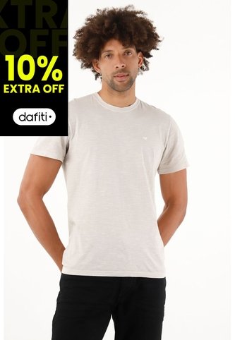 Tennis Camiseta En 100% Algodón Gris Para Hombre Tennis