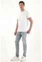Tennis Jean Skinny De Tiro Medio Tono Claro Para Hombre de Tennis