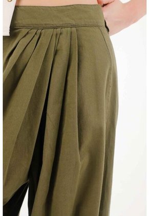 Tennis Pantalón En Drill Liviano Verde Para Mujer