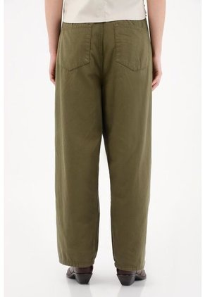 Tennis Pantalón En Drill Liviano Verde Para Mujer