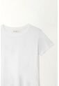 Tennis Camiseta Blanca Cuello Redondo Para Mujer de Tennis