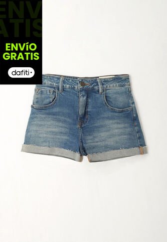 Tennis Bermuda Azul Amplia Para Mujer Tennis