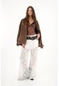 Tennis Pantalón Wide Leg Crudo En Encaje Para Mujer de Tennis
