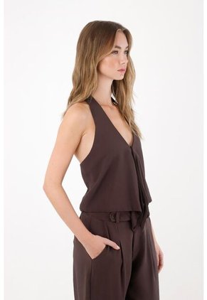 Tennis Chaleco Con Caída Asimétrica Para Mujer