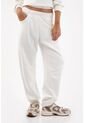 Tennis Pantalón Para Mujer De Algodón Blanco Fit Relajado Con Bolsillos Curvos de Tennis