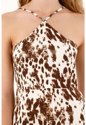 Tennis Vestido Corto En Animal Print Para Mujer