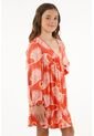 Vestido Naranja Para Niña de Tennis