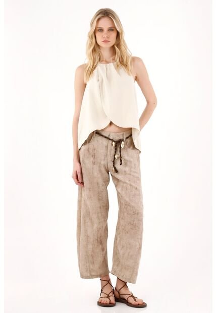 Tennis Pantalón Horseshoe Estampado Para Mujer