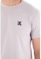 Tennis Camiseta Con Cuello Redondo En Rib Gris Para Hombre de Tennis