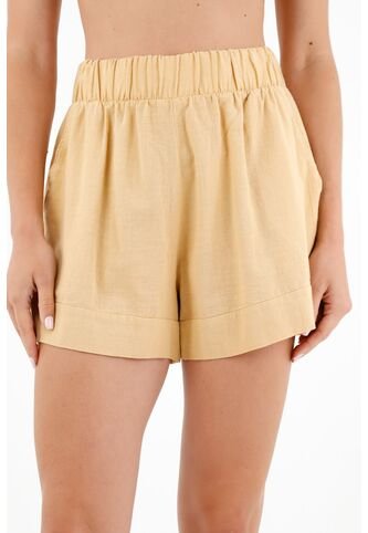 Tennis Bermuda Café Con Pretina Elástica Para Mujer Tennis