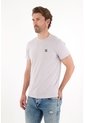Tennis Camiseta Con Cuello Redondo En Rib Gris Para Hombre de Tennis