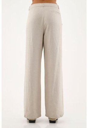 Pantalón Crudo Tipo Lino Para Mujer