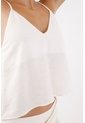 Tennis Top De Tiras Suelto Con Escote En V En Blanco Para Mujer de Tennis