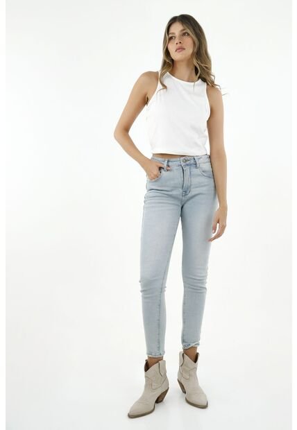 Tennis Jean Súper Slim Azul Para Mujer