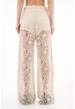 Pantalón Wide Leg En Encaje Crudo Para Mujer de Tennis