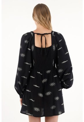 Tennis Vestido Corto Con Estampado De Peces Para Mujer
