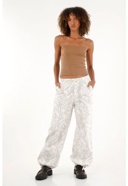 Tennis Pantalón Tipo Cargo Estampado Para Mujer
