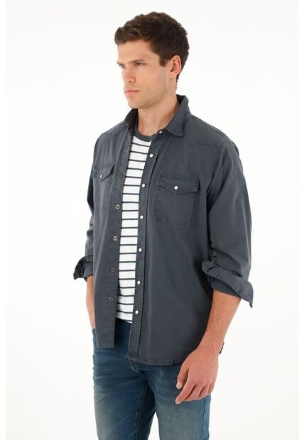 Tennis Camiseta Crudo De Rayas Para Hombre