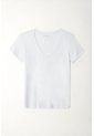 Tennis Camiseta Blanca Cuello V Para Mujer de Tennis