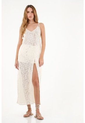 Kimono Crudo Con Transparencia Para Mujer