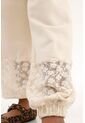 Pantalón Jogger Con Detalles De Encaje Crudo Para Niña de Tennis