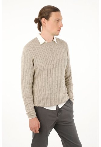 Tennis Buzo Gris Cuello Redondo Tejido Para Hombre Tennis