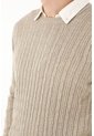 Tennis Buzo Gris Cuello Redondo Tejido Para Hombre de Tennis