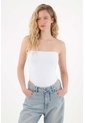 Tennis Body Strapless Blanco Para Mujer de Tennis
