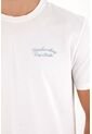 Tennis Camiseta Con Estampado Frontal Y En Espalda Blanca Para Hombre de Tennis