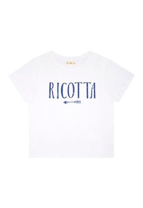 Tennis Camiseta Blanca Manga Corta Con Estampado Para Mujer