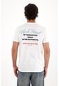 Tennis Camiseta Con Estampado Frontal Y En Espalda Blanca Para Hombre de Tennis