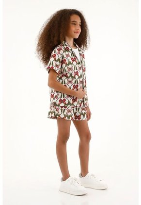 Camisa Con Estampado De Mariposas Para Niña