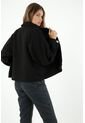 Chaqueta De Mujer, Silueta Oversized Afelpada, Color Negro de Tennis