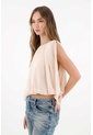 Tennis Camisa En Tela Liviana Y Vaporosa Crudo Con Diseño Limpio Para Mujer de Tennis