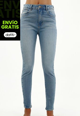 Tennis Jean Tipo Jegging Azul Para Mujer Tennis
