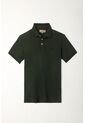 Tennis Polo Verde Cuello Tejido Para Hombre de Tennis