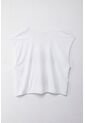 Tennis Camiseta Boxy Fit Con Estampado Blanca Para Mujer de Tennis