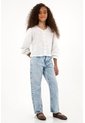 Camisa Blanca De Manga Larga Con Volumen Para Niña de Tennis