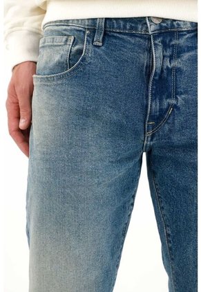 Tennis Jean Recto De Tiro Medio Azul Para Hombre