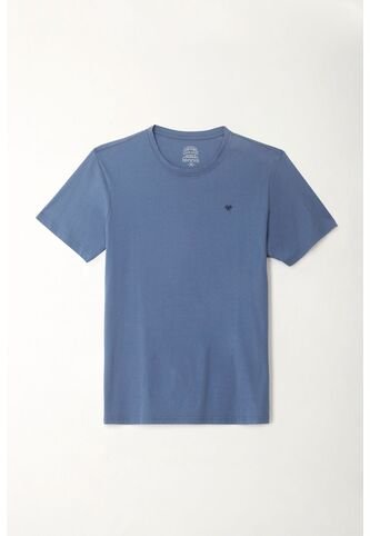 Tennis Camiseta Azul Con Mini Raqueta Bordada Para Hombre Tennis
