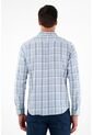 Camisa Con Diseño A Cuadros Azul Para Hombre de Tennis