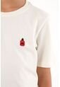 Camiseta Con Bordado Localizado Crudo Para Niño de Tennis