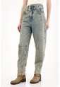 Tennis Jean Slouchy Con Doble Pretina Azul Para Mujer de Tennis