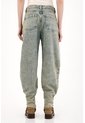Tennis Jean Slouchy Con Doble Pretina Azul Para Mujer de Tennis