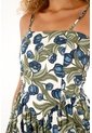Tennis Vestido Estampado Corto Strapless Para Mujer de Tennis