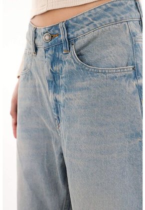 Tennis Jean Horseshoe De Tiro Bajo Azul Para Mujer