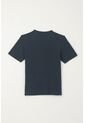 Camiseta Básica Con Raqueta Bordada Azul Para Niño de Tennis