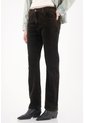 Tennis Jean Recto En Corduroy Con Efecto Vintage Negro Para Mujer de Tennis